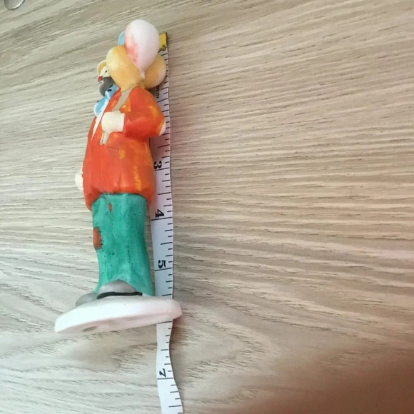 Flambro Emmett Kelly Figurine 6" X 2.5" Ceramic Polka Dot Bow  Tie - Picture 6 of 7